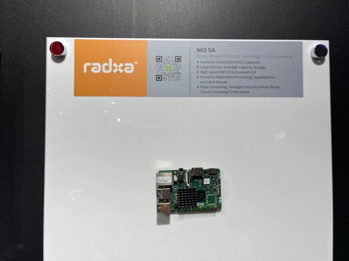 瑞莎Radxa推出全新NIO 5A单板计算机